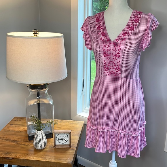 Jessica Simpson Sweet n’ Preppy Gingham Dress - Picture 1 of 8